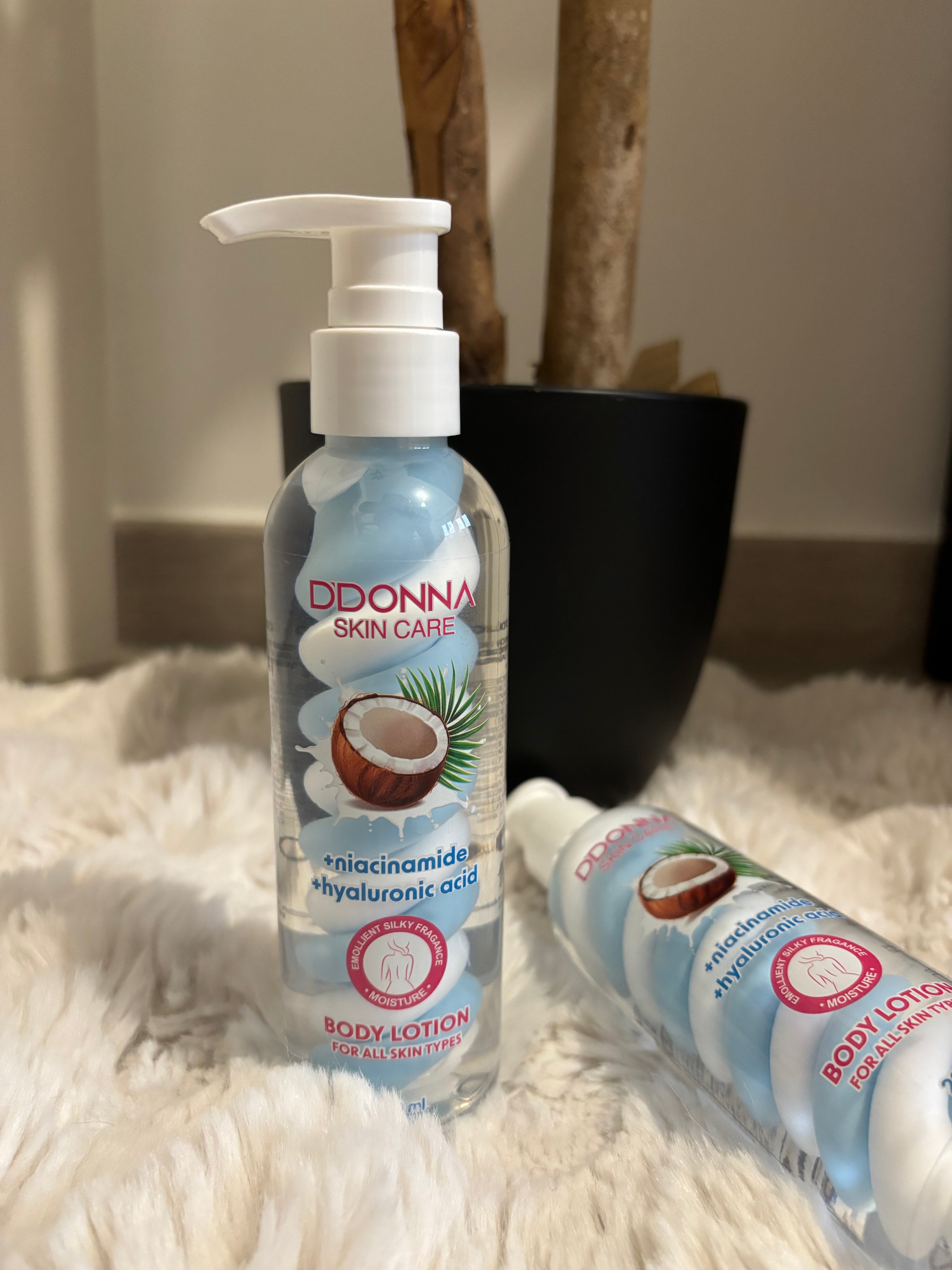 Lotion Corporelle Coco – Niacinamide & Acide Hyaluronique – 250 ml 🥥